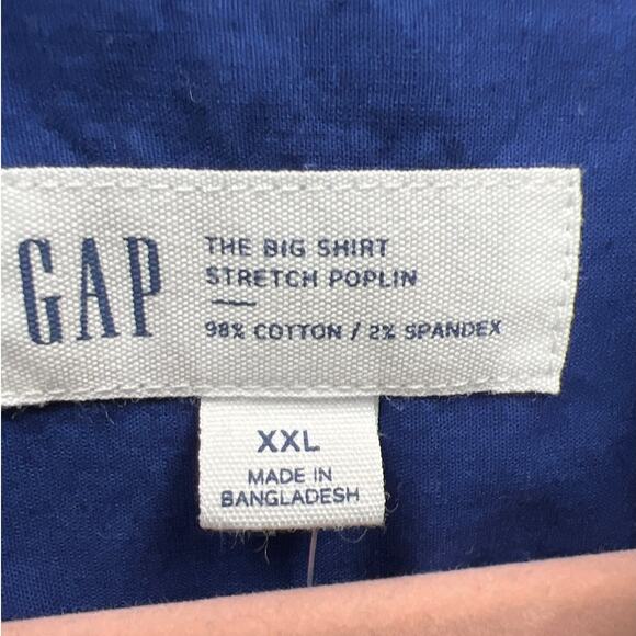 Gap Mens Stretch Poplin Big Button-Down Shirt Size XXL - Picture 11 of 12